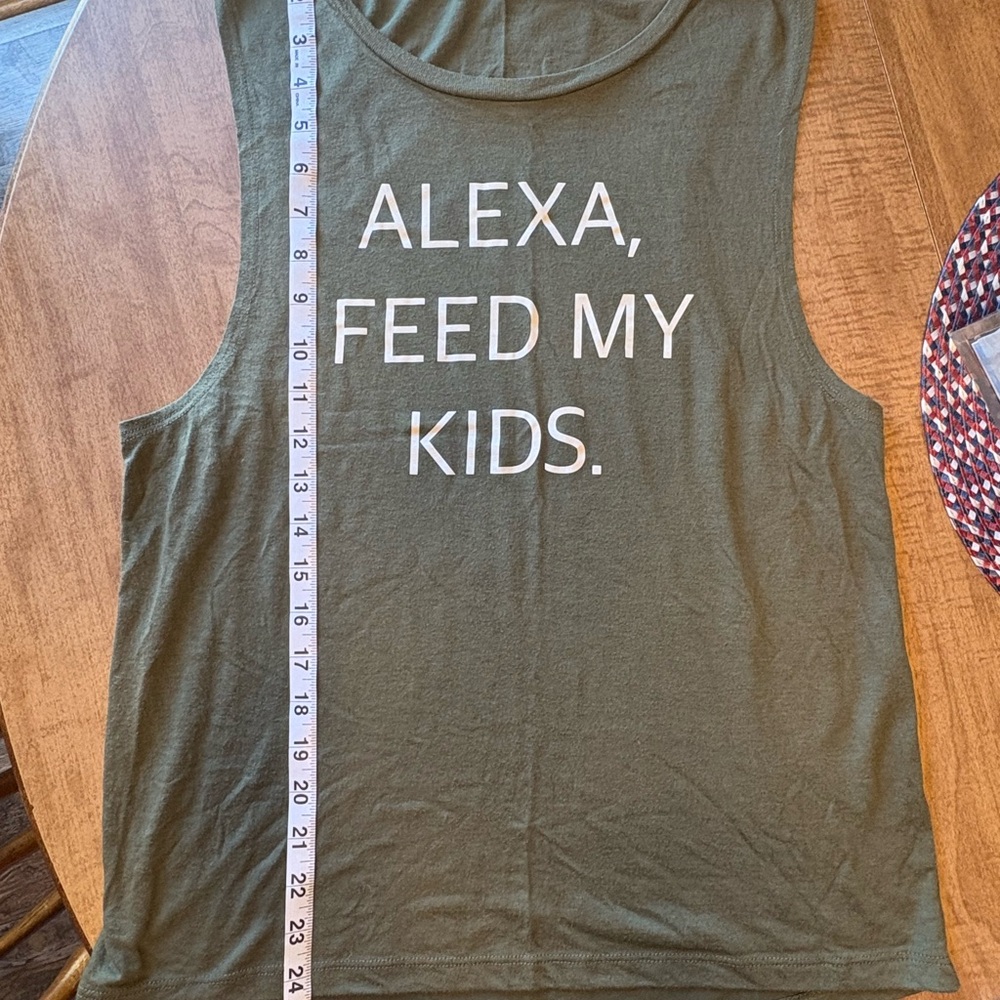 Alexa, Feed My Kids Funny Tank Top (Women’s) Size Large